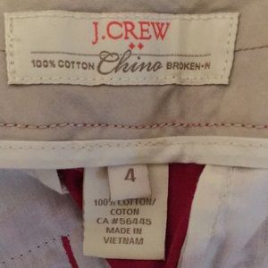 J. Crew Shorts - J.Crew red chino shorts J. Crew Shorts - J.Crew red chino shorts